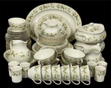 ROYAL DOULTON CLAIRMONT TABLEWARE, including two oval tureens and covers, two oval plates, approx.