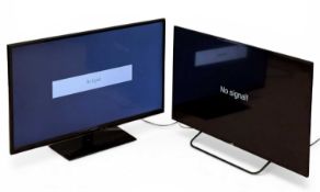 TWO FLATSCREEN TVs, JVC 40