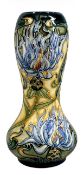 MOORCROFT MONTANA CORNFLOWER PATTERN WAISTED VASE, 16cms (h), boxed  Provenance: private