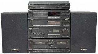 TECHNICS MIDI HIFI SYSTEM, with twin speakers E/T Provenance: private collection Flintshire