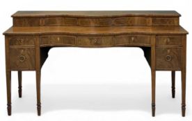 REGENCY STYLE BUFFET SIDEBOARD, a fine example with cellarette drawers on tapered supports, 103 (