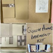 BOXED QUEEN ANNE STYLE DOLL'S HOUSE BASEMENT KIT Provenance: private collection Denbighshire