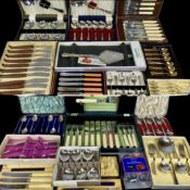 LARGE ASSORTMENT OF BOXED CUTLERY, contained within two boxes Provenance: private collection
