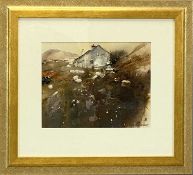 ‡ JOHN R. WILLIAMS watercolour - entitled verso 'Cottage Becon Siabod, October 2014', signed lower