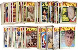 STRIKER FOOTBALL PUBLICATIONS, 1970s, approx. 100 Provenance: private collection Conwy