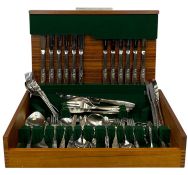 CANTEEN OF COMMUNITY STAINLESS STEEL CUTLERY, in flexfit baize-lined case Provenance: deceased