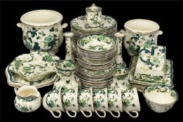 MASON'S CHARTREUSE ASSORTMENT OF TABLEWARE & ORNAMENTS, including plates, bowls, jugs,