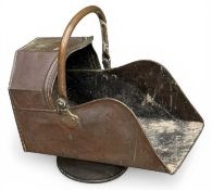 GOOD VINTAGE COPPER HELMET COAL SCUTTLE, 36 (h) x 27 (w) x 50cms (d) Provenance: deceased estate