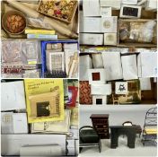 LARGE ASSORTMENT OF 1:12 SCALE DOLL'S HOUSE FURNITURE, contained in four boxes Provenance: private