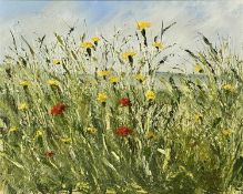 ‡ PHILIP KENTON oil on canvas - summer flowers, monogrammed and dated '94 lower right, 39 x 49cms