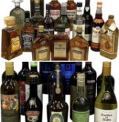 GOOD SELECTION OF SPIRITS, including Cockburn's Port, Green Chartreuse, Southern Comfort, Captain