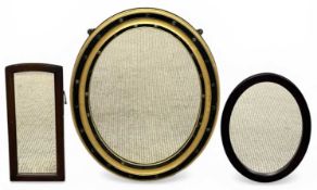 MIRROR ASSORTMENT, 54 (h) x 59 (w) x 3cms (d) the largest oval (3) Provenance: private collection