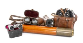 OPTICAL INSTRUMENTS, including W. Watson & Sons four-drawer MKII signalling telescope, dated 1903,