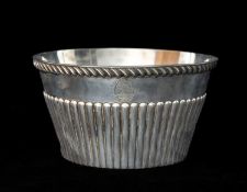 VICTORIAN SILVER ARMORIAL BOWL, Maxfield & Sons, Sheffield 1900, en suite to the following lot,