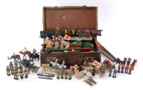 COLLECTION OF LEAD SOLDIERS & BRITAINS MODELS, to include British Army guardsmen, Scottish