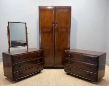MCM ERCOL BEDROOM SUITE comprising, hanging wardrobe, model 480, 183 (h) x 91 (w) x 54cms (d);