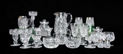 LARGE GROUP OF TYRONE CRYSTAL STEM & TABLEWARE, including four boxed Portrush half-pint tankards,