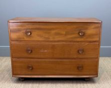 MCM ERCOL CHEST, believed to be model 412, circular & proud handles rather than the usual oval