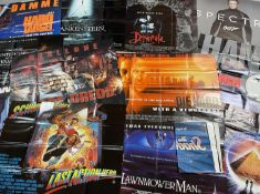 ACTION / HORROR POSTERS approximately fifteen / twenty, various years, all are original UK cinema
