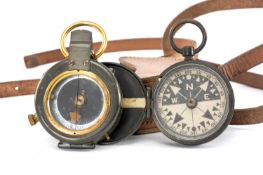 WWI PERIOD VERNER'S PATTERN PRISMATIC MKVII COMPASS, by Short & Mason Ltd., dated 1916, No. 16816,