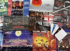 ACTION / HORROR POSTERS approximately fifteen / twenty, various years, all are original UK cinema