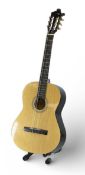 ELEVATION 540/6441 (D) ACOUSTIC GUITAR, with soft case and Stagg metal stand Provenance: deceased