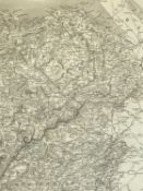 J & C. WALKER ENGRAVED MAP of Flintshire, Denbighshire, Merionethshire, and Montgomeryshire, c.