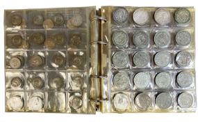 ALBUM OF PRE-DECIMAL COINS, containing an assortment of pre-1947 half crowns and shillings