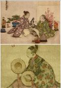 ‡ ELYSE ASHE LORD (British 1900-1971) two limited edition colour etchings - 'Cymbals' (57/100), 23.5