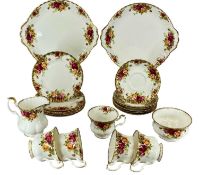 ROYAL DOULTON OLD COUNTRY ROSES TEAWARE, 22 pieces Provenance: private collection Denbighshire
