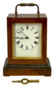 ROSEWOOD-CASED FRENCH MANTEL CLOCK, Victor-Athanase Pierret, c. 1860-70, 8-day movement stamped to