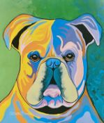 ‡ STEVEN BROWN (Scottish, b. 1972) limited edition (171/495) contemporary colour print - 'Davy