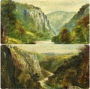GEORGE WILLIS-PRYCE (1866-1949) oil on canvas - 'Wye Valley, Monmouthshire', signed lower left, 19 x