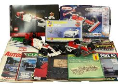 SCALE MODEL KIT VEHICLES, Meccano Multi-Models motorised set, Lego McLaren Senna (built), and an