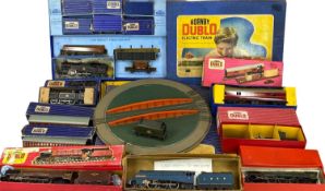 HORNBY DUBLO BOXED TRAIN SET with locomotive and rolling stock, boxed D1 turntable, other