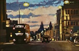 ‡ HUW LEWIS-JONES limited edition (5/50) print - 'Liver Birds from Hanover Street', signed, numbered