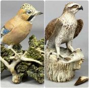 ‡ NEIL DALRYMPLE FREESTANDING CERAMICS including Osprey with folded wings, signed and dated 2005, 31