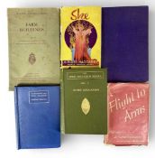 SMALL ASSORTMENT OF BOOKS, including Saint-Exupéry (Antoine De) 'Flight to Arras' 1942; Aldrich (
