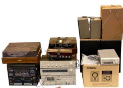 LARGE ASSORTMENT OF AUDIO EQUIPMENT, including Denon CD Receiver UD-M31; pair of Denon SC-M51