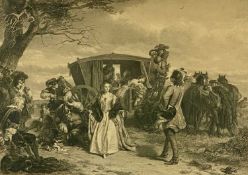 AFTER WILLIAM POWELL FRITH RA (1819 -1909) engraving by Lumb Stocks - entitled 'Claude Duval', 66