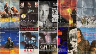 TEN ACTION MOVIE POSTERS: The River Wild (1994), Apollo 13 (1995), Clear and Present Danger (