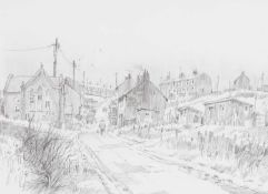 ‡ JOHN LINES (b.1938) pencil - entitled verso, 'Morning Walker' on Albany Gallery label, signed,