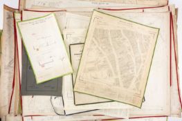 ASSORTED LARGE SCALE & OTHER WELSH MAPS & PLANS, including 1906 Freeholds Ground Rents Plan 1 & 2