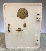 MILNERS PATENT IMPROVED FIRE RESISTING STRONGHOLD & SAFE, from Liverpool & London, three-bar lock,