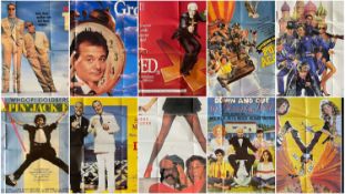 TEN COMEDY MOVIE POSTERS: Twins (1988), Groundhog Day (1993), Repossessed (1990), Police Academy