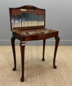 EARLY 20TH C. ROBERT F. MOSLEY LTD 'RUSNORSTAIN' CANTEEN OF CUTLERY with ivorine handles, mahogany