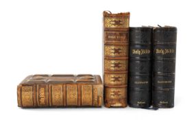 ANDREWS FAMILY BIBLES comprising illustrated Bible with commenratries of Henry & Scott, condensed by