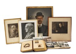 ASSORTED ANDREWS FAMILY PHOTOGRAPHS, PRINTS, ETC including a late Victorian photograph album