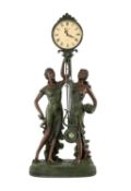 MODERN DECORATIVE FIGURAL CLOCK, quartz movement, 80cms (h) Provenance: private collection Cardiff
