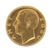 ALBANIA, KING ZOG I 100 FRANGA, 1926, 0.900 gold coin, 32.25g (UNC) Provenance: deceased estate